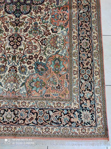 Tapis Cachemire soie noué main n°31_249×155