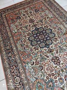 Tapis Cachemire soie noué main n°31_249×155