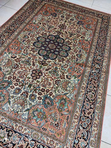 Tapis Cachemire soie noué main n°31_249×155