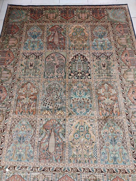 TAPIS CACHEMIRE soie noué main n°765_260×187