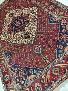 Tapis Antique Bakhtiar fait main n°11103_262×158