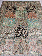 Charger l'image dans la galerie, Tapis Cachemire soie noué main n°7_264×187
