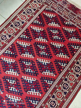 Charger l&#39;image dans la galerie, Tapis Torkaman noué main n°16053_265×165
