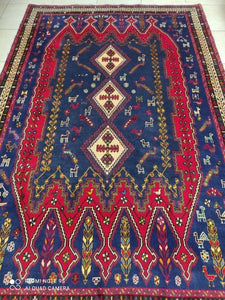 Tapis Afchar tissé main n°16997_268×170