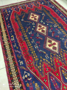 Tapis Afchar tissé main n°16997_268×170