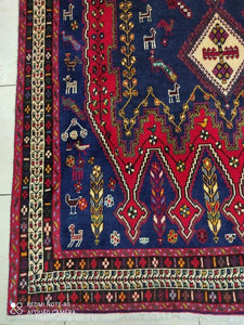 Tapis Afchar tissé main n°16997_268×170