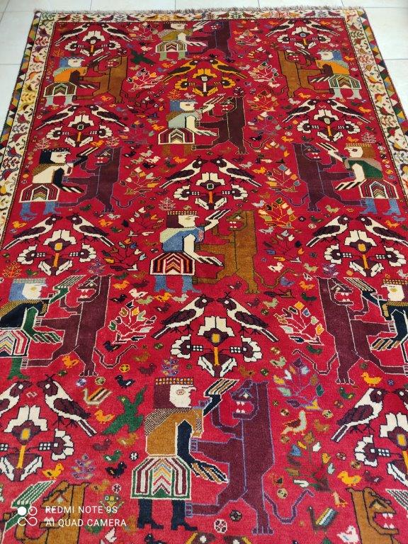 Grand Tapis Ghachgai fait main n°10574_270×172