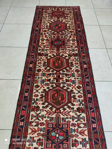 Tapis Heriz noué main n°12815P_273×70