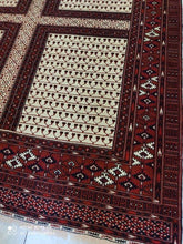 Charger l'image dans la galerie, Grand Tapis Torkaman fait main n°13439_274×210
