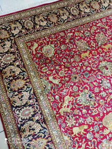 Tapis Cachemire soie tissé main n°9_276×186