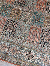 Charger l&#39;image dans la galerie, Grand Tapis Cachemire soie noué main n°16_276×191
