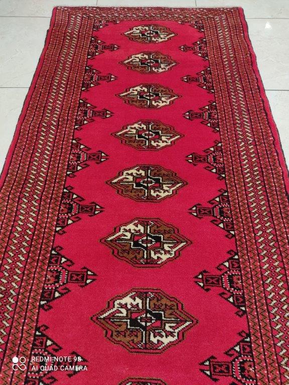 Tapis Torkaman noué main n°11458_278×83