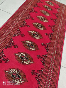 Tapis Torkaman noué main n°11458_278×83