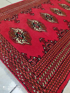 Tapis Torkaman noué main n°11458_278×83