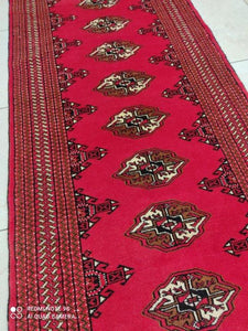 Tapis Torkaman noué main n°11458_278×83