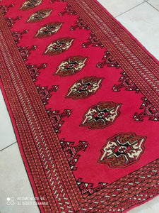 Tapis Torkaman noué main n°11458_278×83