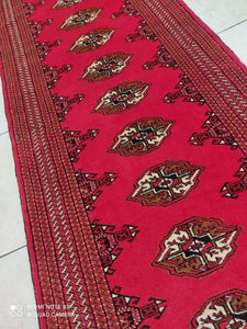 Tapis Torkaman noué main n°11458_278×83