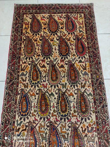 Tapis Afchar fait main n°18474_280×85