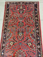 Charger l'image dans la galerie, Tapis Sarouk fait main n°18001_282×80
