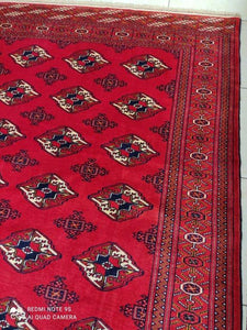 Grand Tapis Torkaman fait main n°14990_283×210