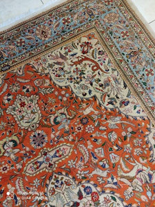 Grand Tapis Tabriz tissé main n°16441_285×195