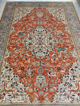 Charger l&#39;image dans la galerie, Grand Tapis Tabriz tissé main n°16441_285×195
