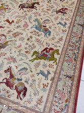 Charger l'image dans la galerie, Tapis Ghom soie tissé main n°16662_286×194
