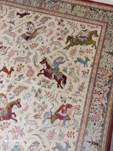 Charger l'image dans la galerie, Tapis Ghom soie tissé main n°16662_286×194
