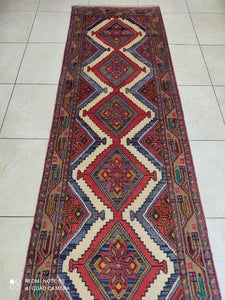 Tapis Hamedan tissé main n°11658P_288×80