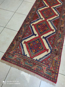 Tapis Hamedan tissé main n°11658P_288×80