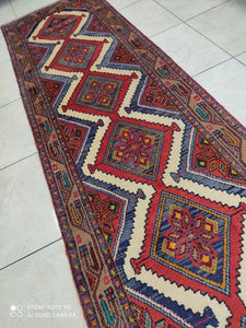 Tapis Hamedan tissé main n°11658P_288×80