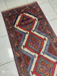 Tapis Hamedan tissé main n°11658P_288×80