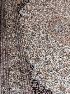 Tapis Cachemire soie tissé main n°5_290×205