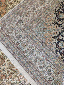 Tapis Cachemire soie tissé main n°5_290×205