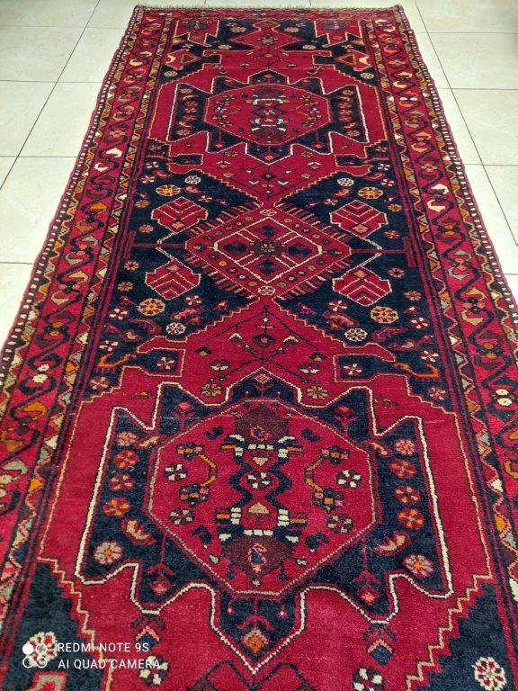 Tapis Hamedan tissé main n°12306_295×110