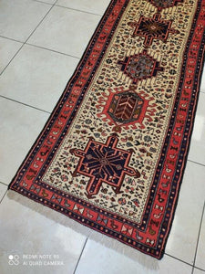 Tapis Heriz noué main n°12820P_295×76