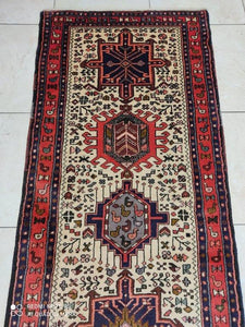 Tapis Heriz noué main n°12820P_295×76