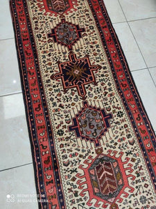 Tapis Heriz noué main n°12820P_295×76