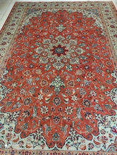 Charger l'image dans la galerie, Grand Tapis Tabriz Panjaraj noué main n°15993_297×200

