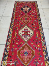 Charger l&#39;image dans la galerie, Tapis Ghachghai tissé main n°11378_297×90
