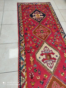 Tapis Ghachghai tissé main n°11378_297×90