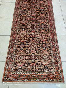 Tapis Darjazine tissé main n°11656_300×82