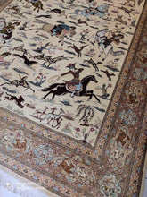 Charger l&#39;image dans la galerie, Tapis Ghom soie fait main n°18563_302×195
