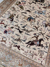 Charger l&#39;image dans la galerie, Tapis Ghom soie fait main n°18563_302×195
