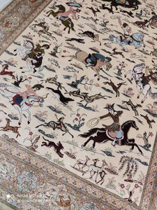 Tapis Ghom soie fait main n°18563_302×195