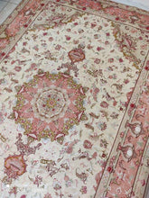 Charger l'image dans la galerie, Grand tapis Tabriz fait main n°18389_304×208

