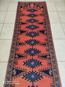 Tapis Mahal tissé main n°9692_307×80