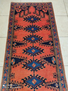 Tapis Mahal tissé main n°9692_307×80