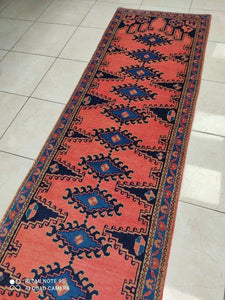 Tapis Mahal tissé main n°9692_307×80