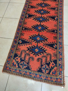 Tapis Mahal tissé main n°9692_307×80